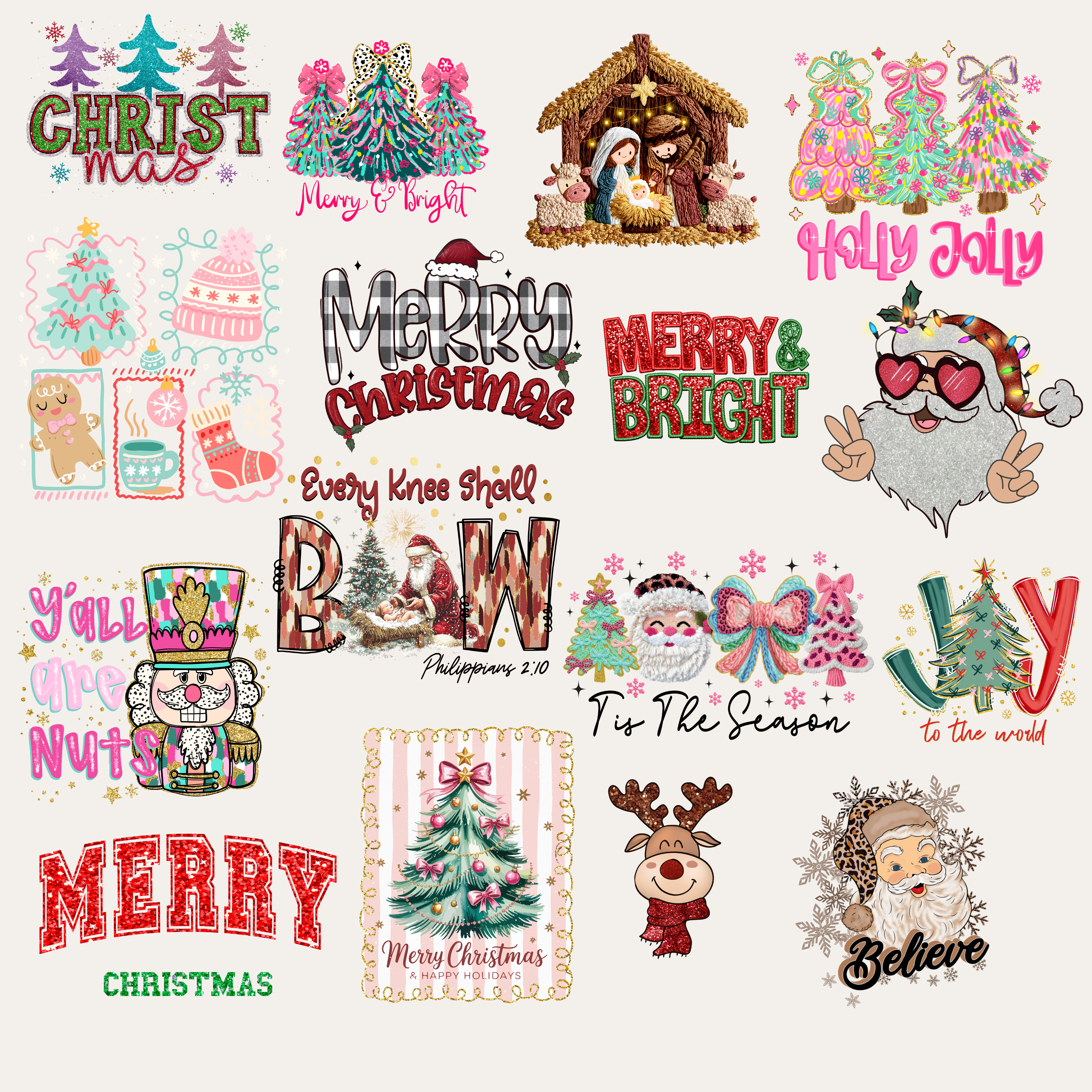 Christmas DTF Gang Sheet